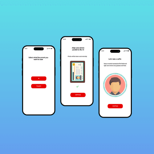 Verifinow mobile identity verification flow